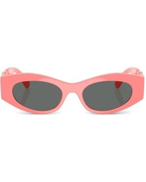 Versace Medusa Head-Embossed Sunglasses - Pink