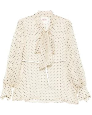 CRI.DA Polka-dot Blouse - White