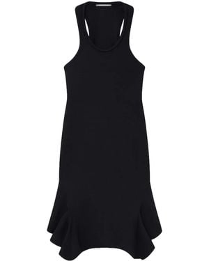 Stella McCartney Peplum-Hem Dress - Black