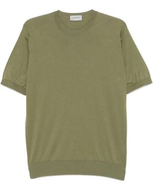John Smedley Kempton Short-Sleeve T-Shirt - Green