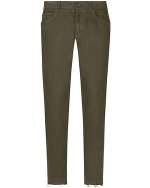 Dolce & Gabbana Cotton Slim-Fit Jeans - Green