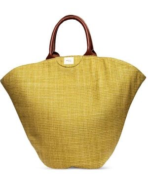 Gabriel For Sach Leather-Handle Cotton Tote Bag - Metallic