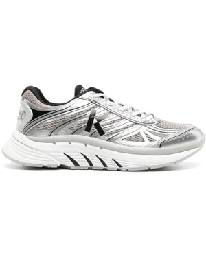 KENZO Pace Mesh-Sneakers Im Metallic-Look - Weiß