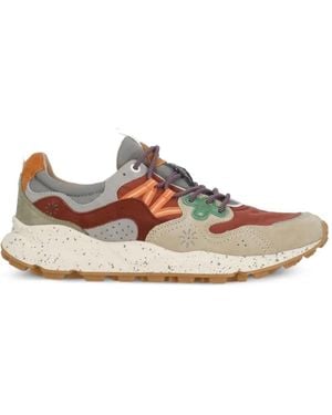 Flower Mountain Yamano 3 Panelled Trainers - White