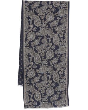 Dell'Oglio Sjaal Met Paisley-Print - Grijs