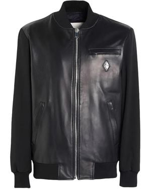 Yes London Panelled Bomber Jacket - Black