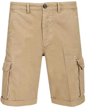 Al Duca d'Aosta Washed Cargo Shorts - Natural