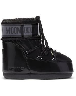 Moon Boot Icon Low Glance Logo Boots - Black