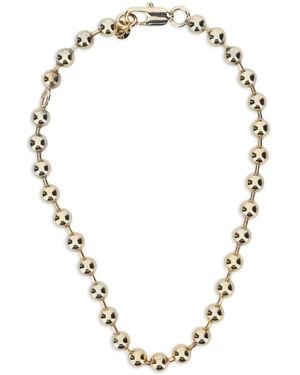 Semicouture Beaded Necklace - Metallic