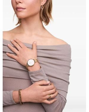 Daniel Wellington Crystal-Embellished Chain-Link Earrings - Grey