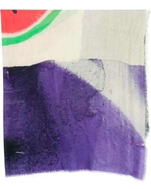 TALKING WALLS Écharpe Ela Bite Me À Bords Francs - Violet