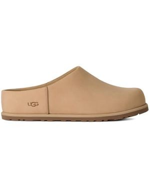 UGG Elea Leather Slippers - White