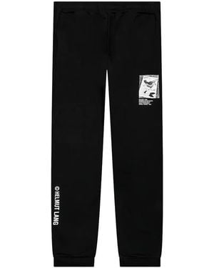 Helmut Lang Jogginghose aus Baumwolle - Schwarz