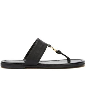 Odissi Olivia Ring-Detail Sandals - Black