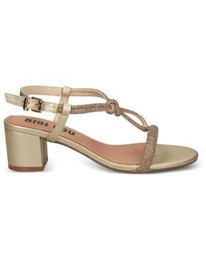 Bibi Lou Crystal-Embellished Sandals - Natural