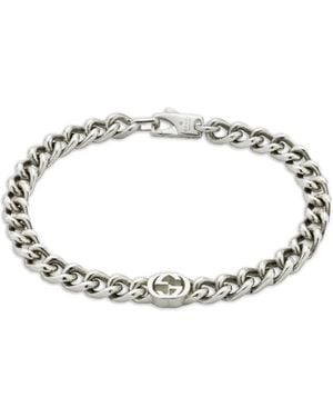 Gucci Panzerkettenarmband Mit Gg-Logo - Mettallic