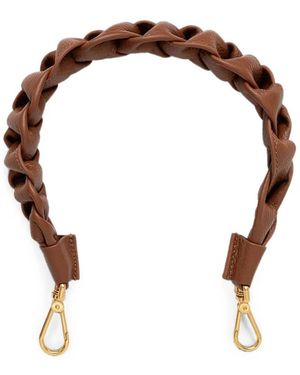 Coccinelle Boheme Braided Calf Leather Shoulder Strap - Brown