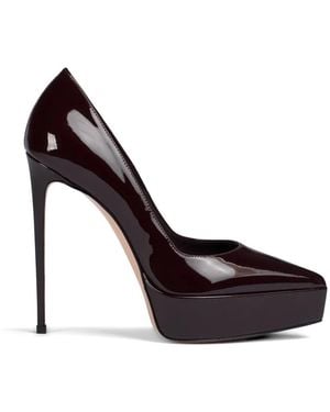 Le Silla 140Mm Uma Leather Heeled Court Shoes - Red