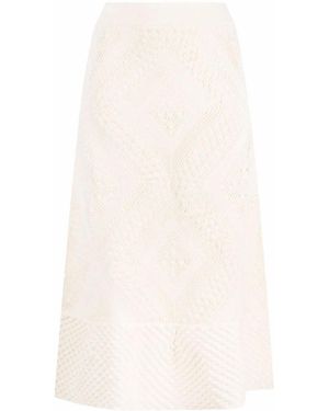 Jil Sander Gonna Midi A Fantasia - Neutro