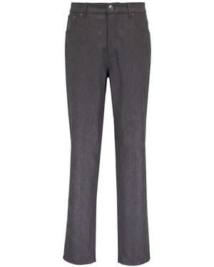 Brunello Cucinelli Logo-Patch Straight-Leg Wool Pants - Gray