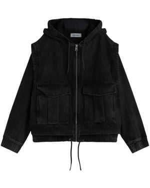 Etudes Studio Hooded Denim Jacket - Black