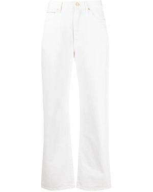 TOVE Sadie Straight-Leg Jeans - White