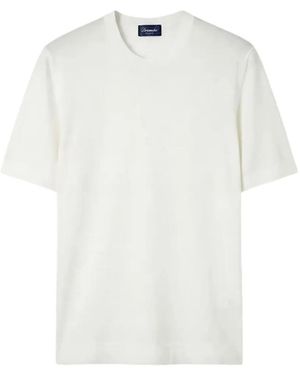 Drumohr Short-Sleeve Cotton T-Shirt - White