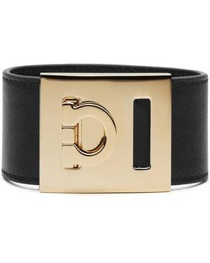 Ferragamo Pulsera Gancini - Negro