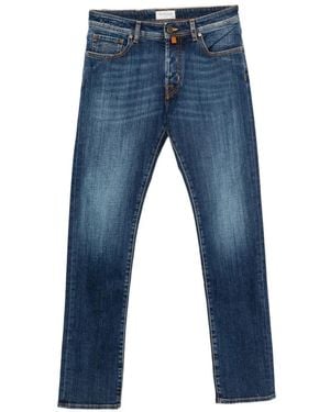 Jacob Cohen Faded Straight-Leg Jeans - Blue