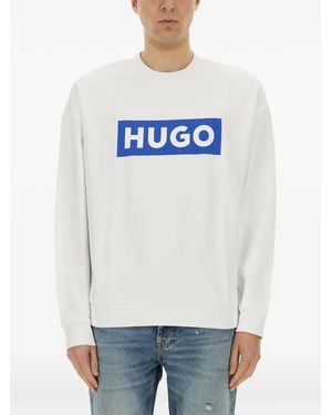 BOSS Logo-Print Sweatshirt - Gray