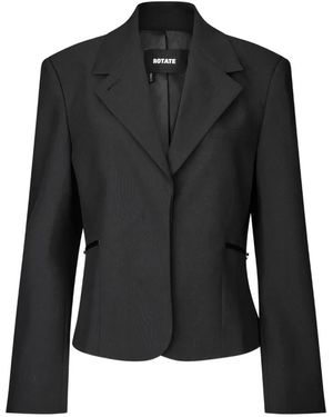 ROTATE BIRGER CHRISTENSEN V-Neck Blazer - Black