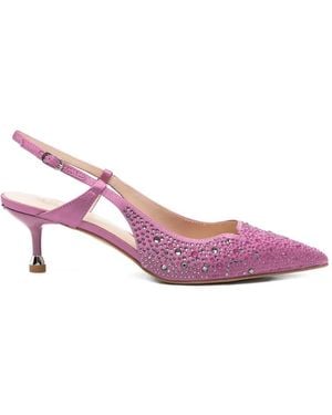 Liu Jo Full Rhinestone Slingback Court Shoes - Pink