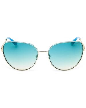 GUESS EYEWEAR Cat-Eye Frame Sunglasses - Blue
