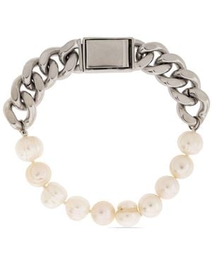 Jil Sander Freshwater-Pearl Embellished Bracelet - Metallic