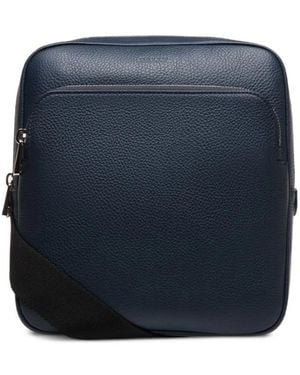 Bally Sorel Leather Messenger Bag - Blue