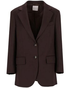 Latorre Single-Breasted Oversized Blazer - Brown