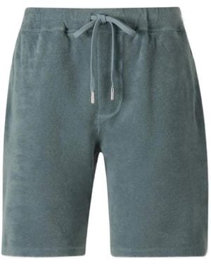 Fedeli Terry Bermuda Shorts - Blue