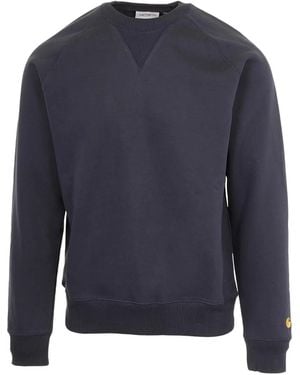 Carhartt Logo-Embroidered Sweatshirt - Blue