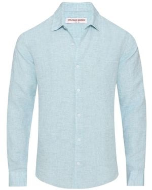 Orlebar Brown Camicia Giles - Blu
