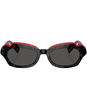 Alain Mikli Tinted Round-Frame Sunglasses - Black
