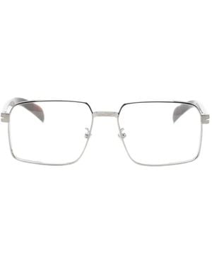 David Beckham Square-Frame Glasses - White