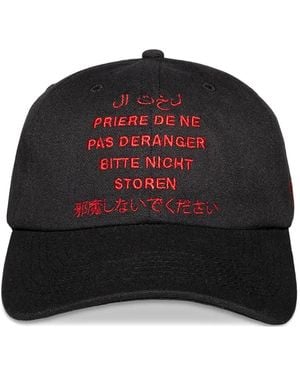 Pleasures Embroidered Strapback Hat - Black