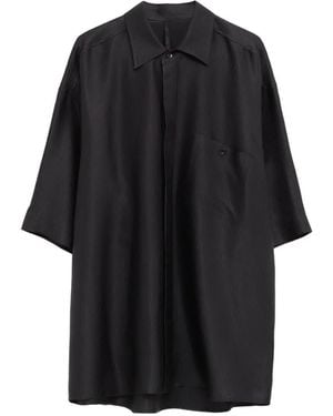 Petar Petrov Chemise Rayée À Poche Poitrine - Black