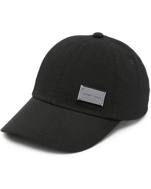 Emporio Armani Logo-Plaque Baseball Cap - Black