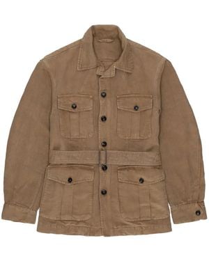 Fortela Clint Button Fastening Jacket - Brown