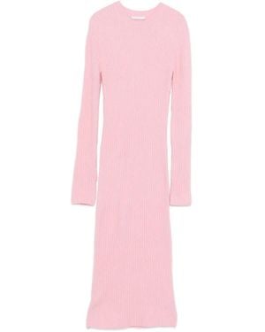 Patrizia Pepe Knitted Midi Dress - ピンク