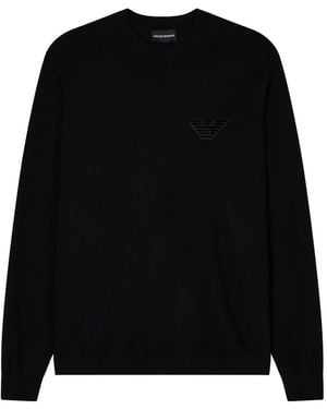 Emporio Armani ロゴ スウェットシャツ - ブラック