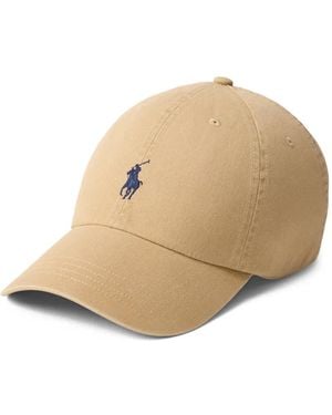 Polo Ralph Lauren Embroidered Cotton Chino Ball Cap - Natural