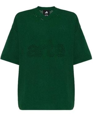 adidas X Arte Antwerp Perforated-Logo T-Shirt - Green