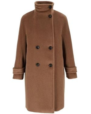 Max Mara Cappotto Giunchi Coat - Brown